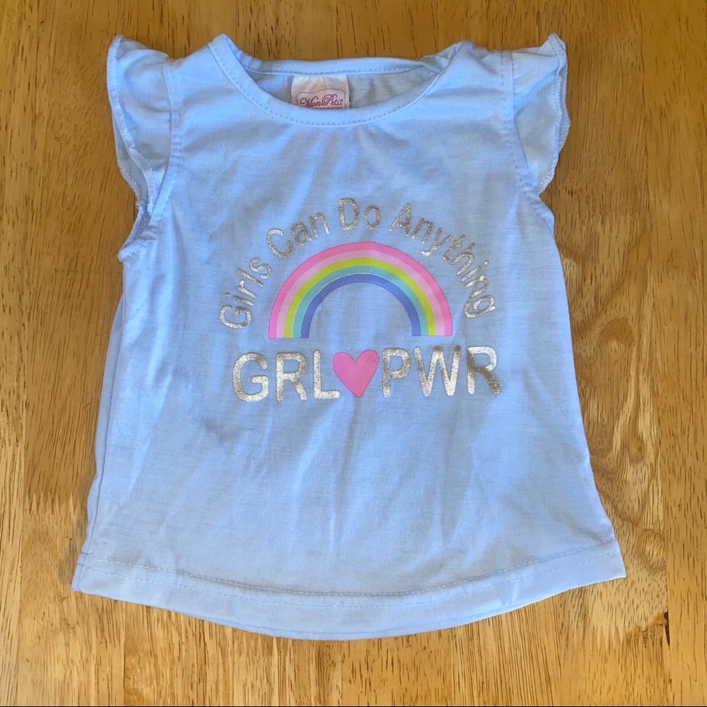 Mon Petit Girls Can Do Anything Girl Power Rainbow
